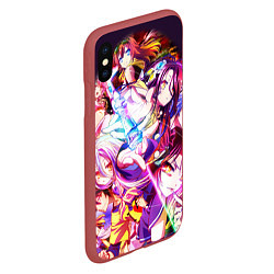 Чехол iPhone XS Max матовый No Game No Life, цвет: 3D-красный — фото 2