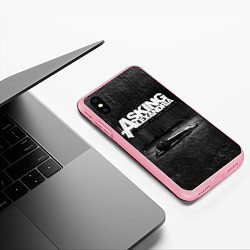 Чехол iPhone XS Max матовый Asking Alexandria: Black Micro, цвет: 3D-баблгам — фото 2