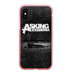 Чехол iPhone XS Max матовый Asking Alexandria: Black Micro, цвет: 3D-баблгам