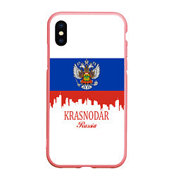 Чехол iPhone XS Max матовый Krasnodar, Russia, цвет: 3D-баблгам