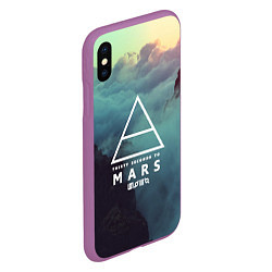 Чехол iPhone XS Max матовый 30 STM: Dark Heaven, цвет: 3D-фиолетовый — фото 2