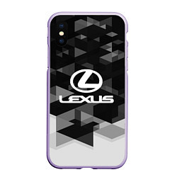 Чехол iPhone XS Max матовый Lexus sport geometry