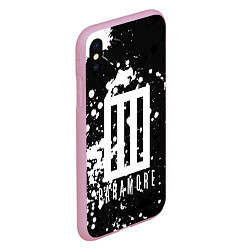 Чехол iPhone XS Max матовый Paramore: Black & White, цвет: 3D-розовый — фото 2