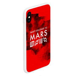 Чехол iPhone XS Max матовый 30 STM: Hell Blood, цвет: 3D-белый — фото 2