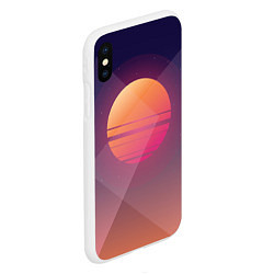 Чехол iPhone XS Max матовый Retro Sunrise, цвет: 3D-белый — фото 2