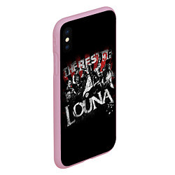 Чехол iPhone XS Max матовый The best of Louna, цвет: 3D-розовый — фото 2