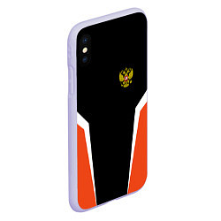 Чехол iPhone XS Max матовый Russia: Orange Sport, цвет: 3D-светло-сиреневый — фото 2