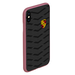 Чехол iPhone XS Max матовый Porsche: Grey Sport, цвет: 3D-малиновый — фото 2