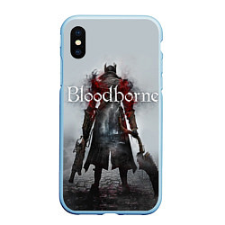Чехол iPhone XS Max матовый Bloodborne: Hell Knight, цвет: 3D-голубой