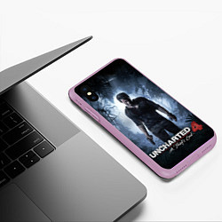 Чехол iPhone XS Max матовый Uncharted 4: A Thief's End, цвет: 3D-сиреневый — фото 2