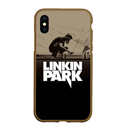 Чехол iPhone XS Max матовый Linkin Park: Meteora, цвет: 3D-коричневый