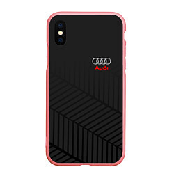 Чехол iPhone XS Max матовый Audi: Grey Collection, цвет: 3D-баблгам