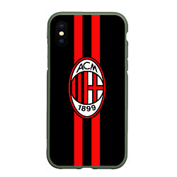 Чехол iPhone XS Max матовый AC Milan 1899