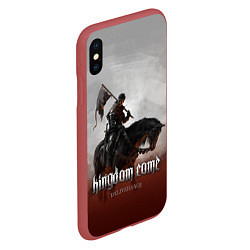 Чехол iPhone XS Max матовый Kingdom Come: Knight Henry, цвет: 3D-красный — фото 2