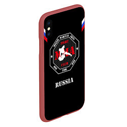 Чехол iPhone XS Max матовый MMA Russia, цвет: 3D-красный — фото 2