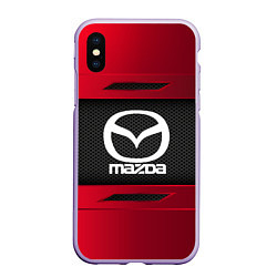 Чехол iPhone XS Max матовый Mazda Sport, цвет: 3D-светло-сиреневый