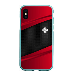 Чехол iPhone XS Max матовый Volkswagen: Red Sport