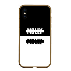 Чехол iPhone XS Max матовый Molly: Black & White