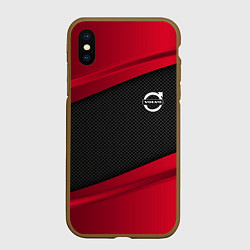 Чехол iPhone XS Max матовый Volvo: Red Sport