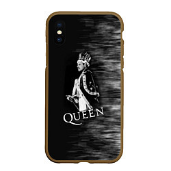 Чехол iPhone XS Max матовый Black Queen, цвет: 3D-коричневый