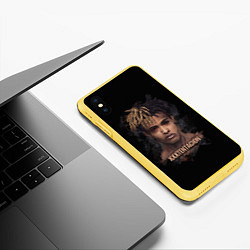 Чехол iPhone XS Max матовый Jahseh Onfroy, цвет: 3D-желтый — фото 2