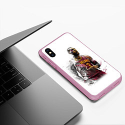 Чехол iPhone XS Max матовый Cleveland 23, цвет: 3D-розовый — фото 2