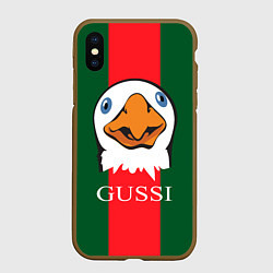 Чехол iPhone XS Max матовый GUSSI Beak