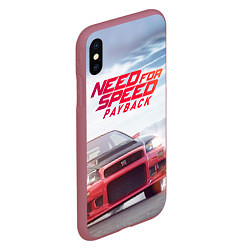 Чехол iPhone XS Max матовый Need for Speed: Payback, цвет: 3D-малиновый — фото 2