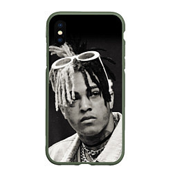 Чехол iPhone XS Max матовый XXXTentacion, цвет: 3D-темно-зеленый