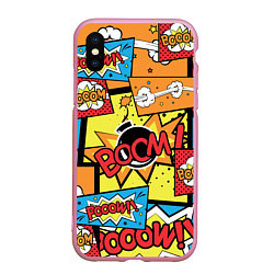 Чехол iPhone XS Max матовый Boom Pop Art