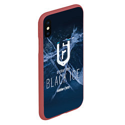Чехол iPhone XS Max матовый Operation Black Ice, цвет: 3D-красный — фото 2