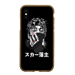 Чехол iPhone XS Max матовый Scarlxrd: hieroglyphs