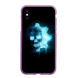 Чехол iPhone XS Max матовый Gears of War: Death Shadow