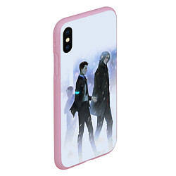 Чехол iPhone XS Max матовый HANK & CONNOR, цвет: 3D-розовый — фото 2