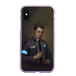 Чехол iPhone XS Max матовый Mr. Connor, цвет: 3D-сиреневый