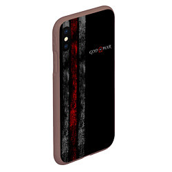 Чехол iPhone XS Max матовый God of War: Black Style, цвет: 3D-коричневый — фото 2