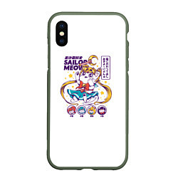 Чехол iPhone XS Max матовый Sailor Meow