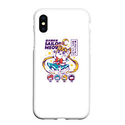 Чехол iPhone XS Max матовый Sailor Meow
