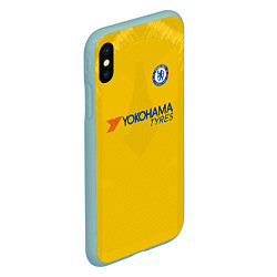 Чехол iPhone XS Max матовый FC Chelsea Away 18-19, цвет: 3D-мятный — фото 2