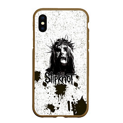 Чехол iPhone XS Max матовый Slipknot Demon, цвет: 3D-коричневый