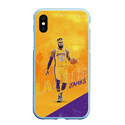 Чехол iPhone XS Max матовый LeBron James: NBA Star