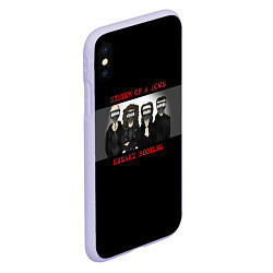 Чехол iPhone XS Max матовый System Of A Down - Sneakz Bootleg, цвет: 3D-светло-сиреневый — фото 2