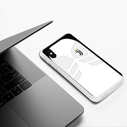 Чехол iPhone XS Max матовый JUVENTUS SPORT, цвет: 3D-белый — фото 2