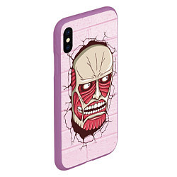 Чехол iPhone XS Max матовый Colossal Titan, цвет: 3D-фиолетовый — фото 2