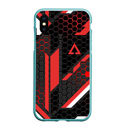 Чехол iPhone XS Max матовый CS:GO CYREX CARBON, цвет: 3D-мятный