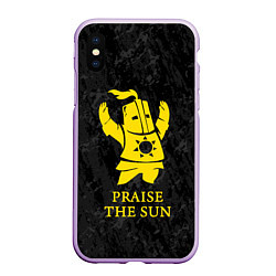 Чехол iPhone XS Max матовый Praise The Sun, цвет: 3D-сиреневый