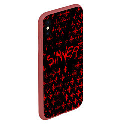 Чехол iPhone XS Max матовый Far Cry 5: Sinner, цвет: 3D-красный — фото 2
