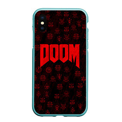 Чехол iPhone XS Max матовый DOOM: Hellish signs