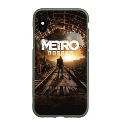 Чехол iPhone XS Max матовый Metro Exodus: Sunset, цвет: 3D-темно-зеленый