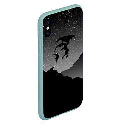 Чехол iPhone XS Max матовый TES: Nightmare, цвет: 3D-мятный — фото 2